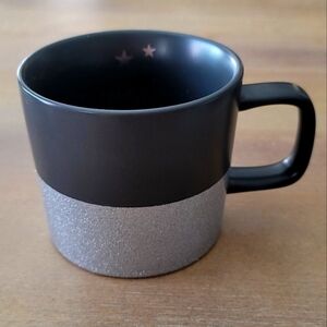 Starbucks 2018 Silver Glitter Star Holiday Mug